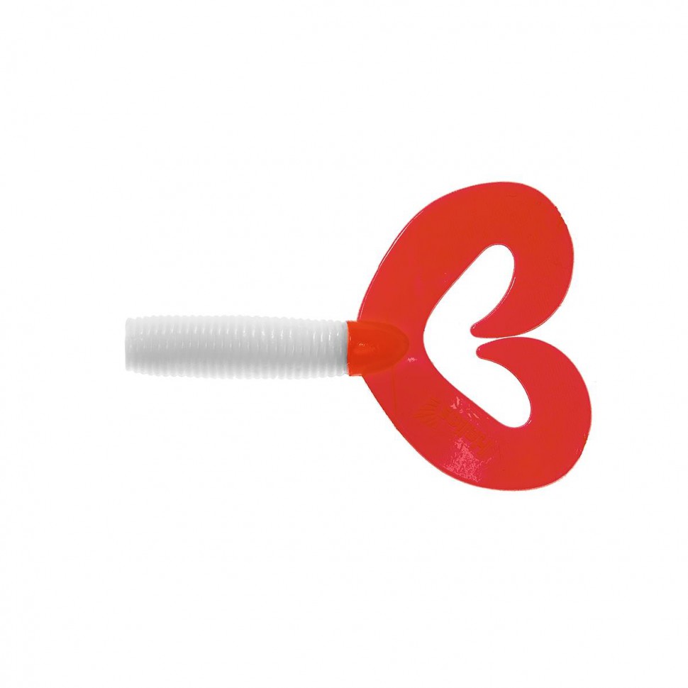 Твистер Helios Credo Double Tail 3,54"/9 см, цвет White RT 5 шт HS-28/1-003 , 